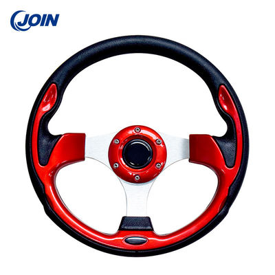 Van de het Golfkar van pvc Rood Stuurwiel 12.5in Enige Kleur zonder Patroon